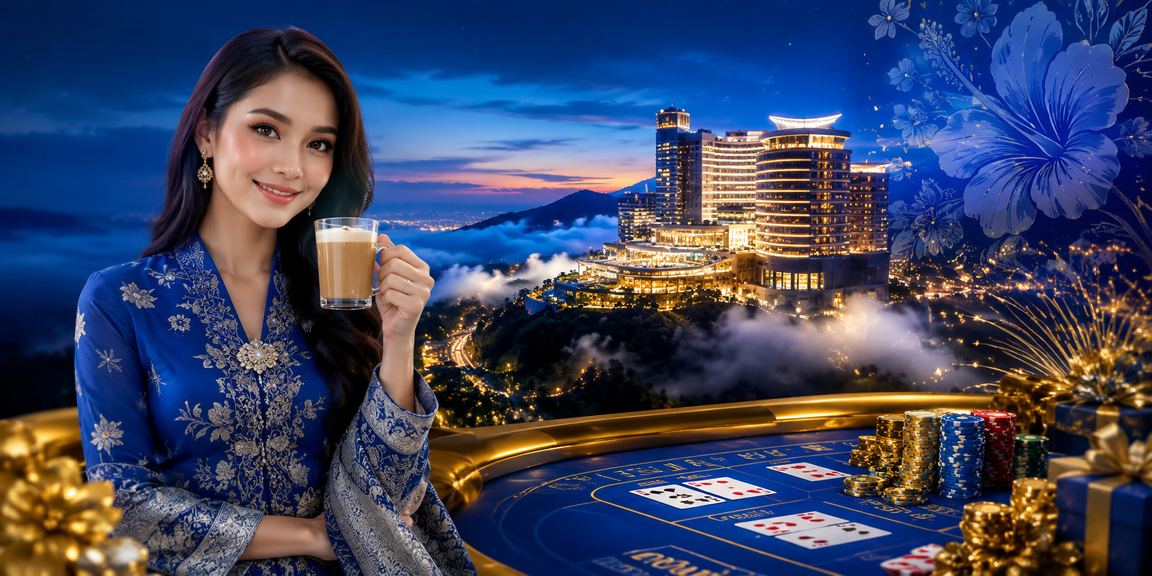 Pengguna Malaysia bermain baccarat dalam talian melalui telefon pintar di Penang